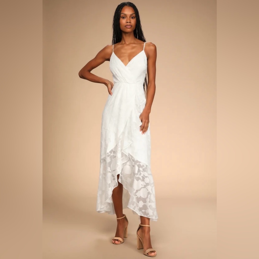 Lulus White Floral Dress